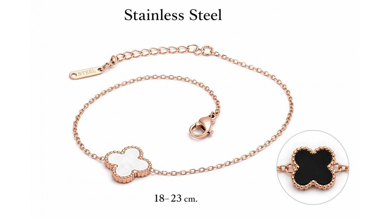 Браслет двухсторонний "Клевер", в стиле Van Cleef style Браслет двухсторонний "Клевер", в стиле Van Cleef style