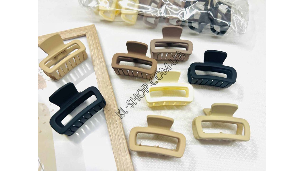 Заколка краб, каучук, 4,5 см Заколка краб, каучук, 4,5 см