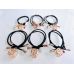 Ажурный куб в цвете Rose Gold, на тонкой резинке, 5 см