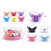 Заколка краб "Бабочка" (маленькая), парные цвета