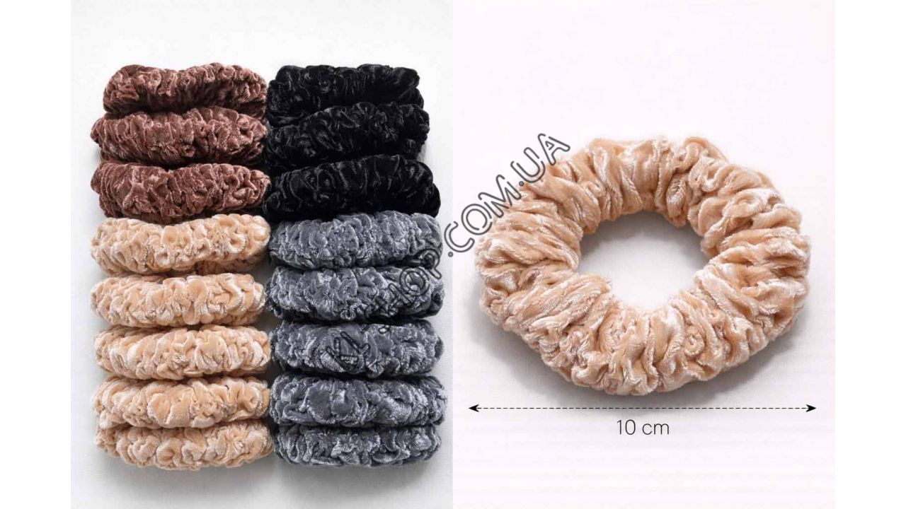 Велюровая резинка "Soft Relief", с эффектом плиссе, 10 см Велюровая резинка "Soft Relief", с эффектом плиссе, 10 см