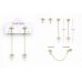Лаконичные пуссеты в форме крестиков