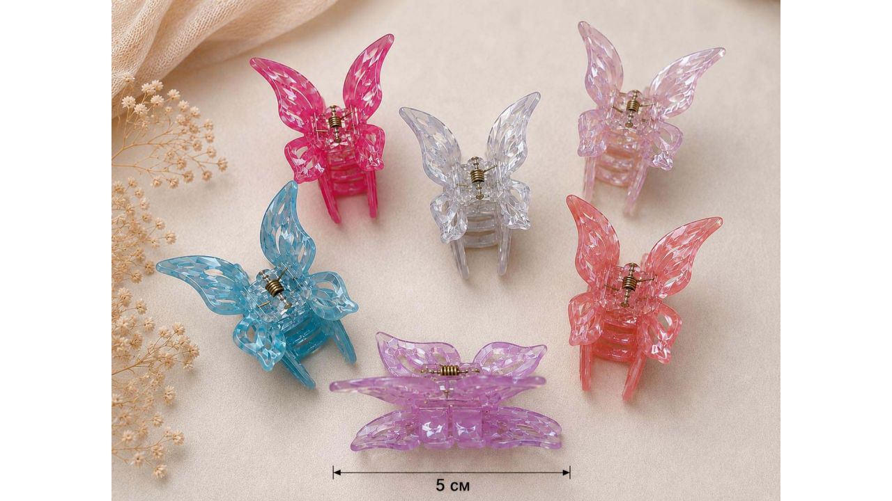 Ажурная бабочка на удлиненном крабе, 5 см Ажурная бабочка на удлиненном крабе, 5 см